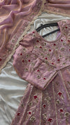 (OUR PREMIUM LIGHT PURPLE ZARDOZI ANARKALI)…FULL LENGTH ANARKALI WITH BACK WORK
