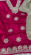 GOTA SUIT WITH MIRROR WORK ON ITALIAN SHIMAR FABRIC
