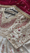 BEAUTIFUL ANARKALI DRESS IN PURE ZARDOZI WITH BANARSI PLAIN PANT