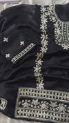BLACK GOTA PATTI SUIT ON ITALIAN SHIMAR FABRIC